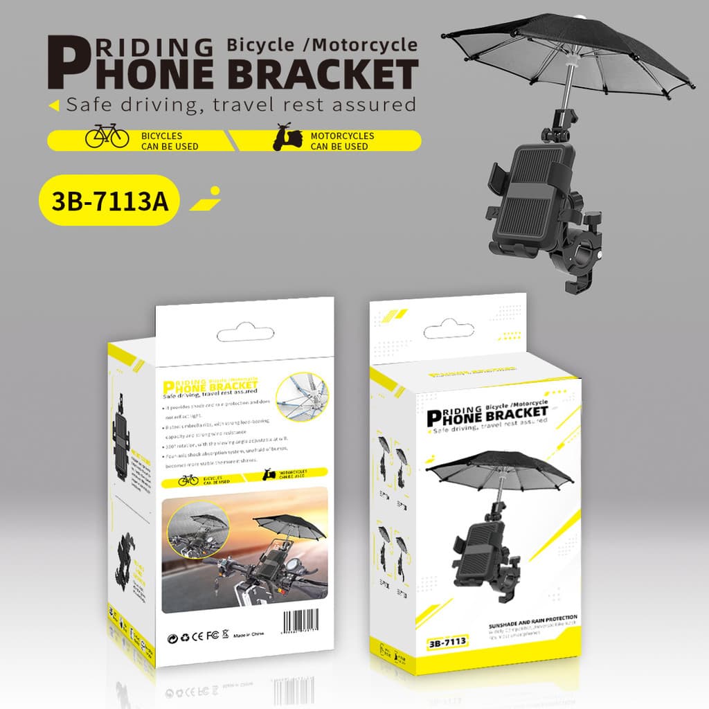 Suporte do telefone para ciclismo almofada de ar de quatro eixos absorção de choque Anti-vibração pára-sol bateria motoc
