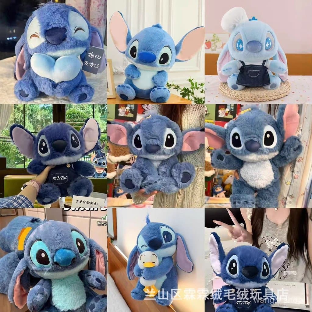 Brinquedo de pelúcia Stitch de 15-50 cm, boneco de vinil Stitch Starry Sky Baby em caixa surpresa.