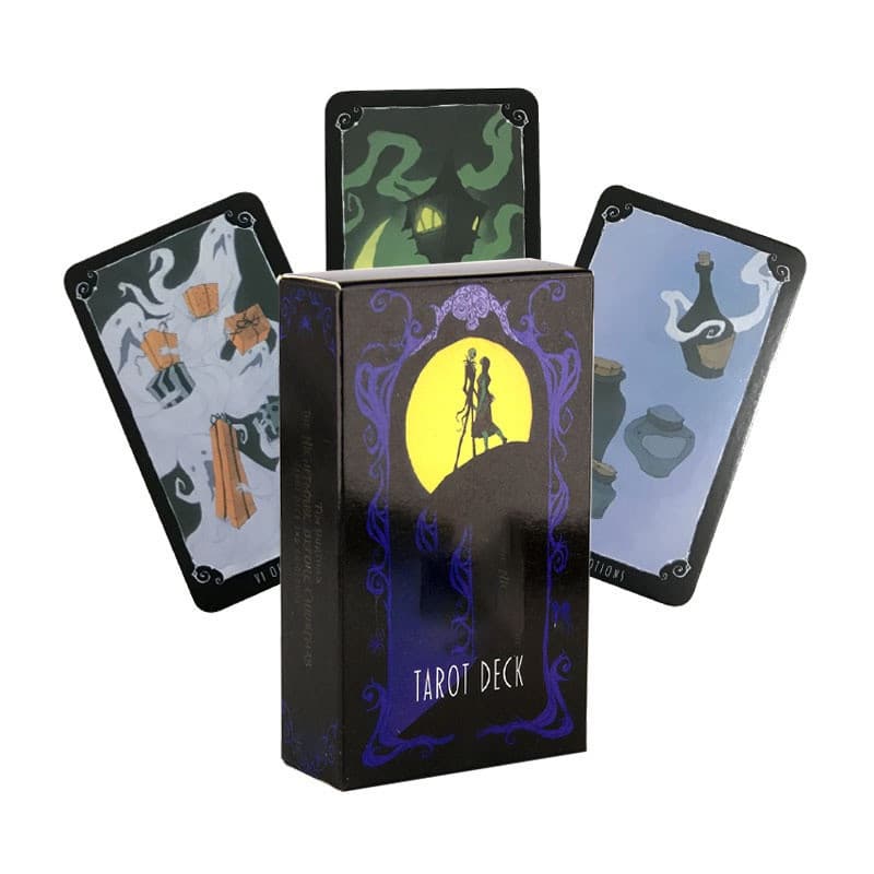 O Nightmare Antes De Cristo Tarot Mas Deck E Guiabook 78 Cartas Placa De Jogo De Cartão Divinação Tell Futuro Brinquedo