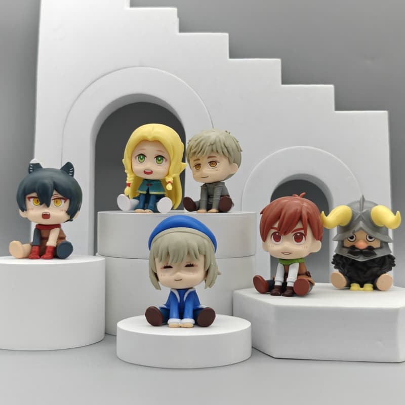6 peças/Set, 6cm, deliciosa boneca Dungeon, personagem em pé: Leos, Toden, Marksill, Donat, Chilchuk, Tims, Sens F8BA
