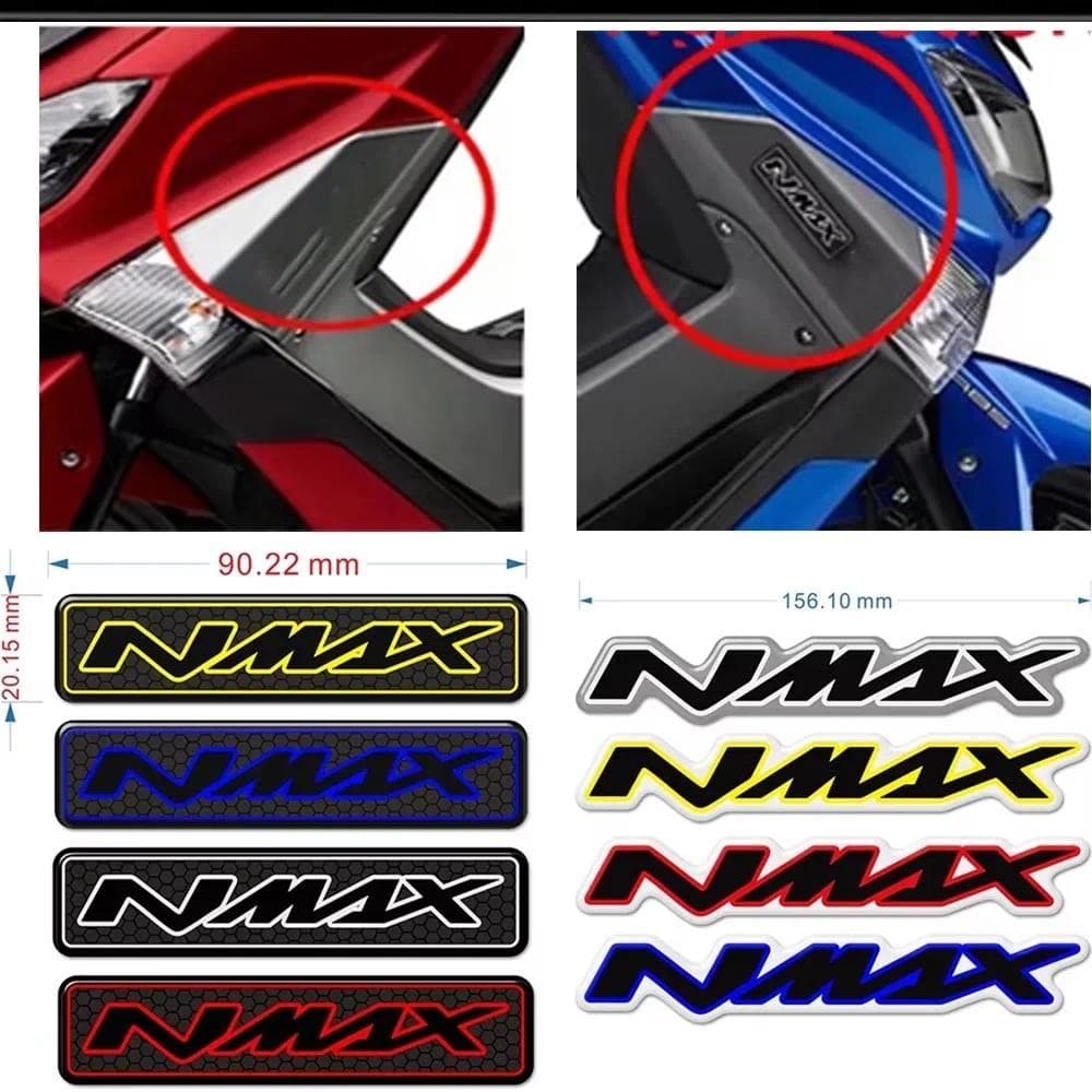 Adesivos 3D Para Motocicleta , Decalques Tanque , Protetor Decorativo Antiarranhões Yamaha NMAX N MAX 125 155 160 250 40