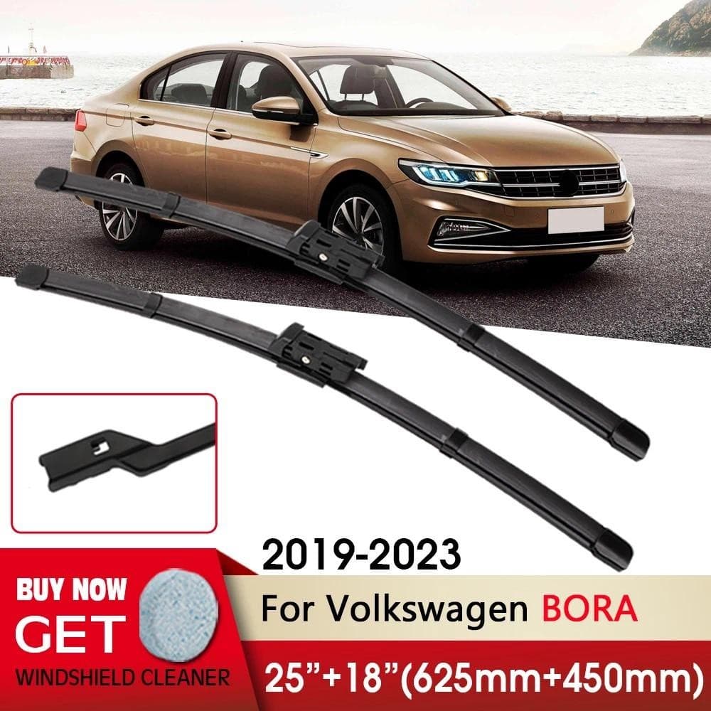 Lâmina Do Limpador Dianteiro Carro 25 " + 18 " Para Volkswagen BORA 2019-2023 Ajuste Botão Limpadores De Pára-Brisa Aces