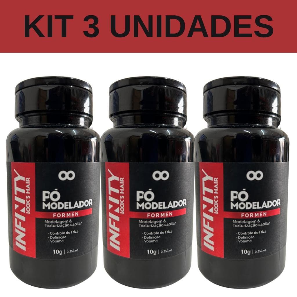Kit 3 Pomadas Em Po Infinity Efeito Matte 10g