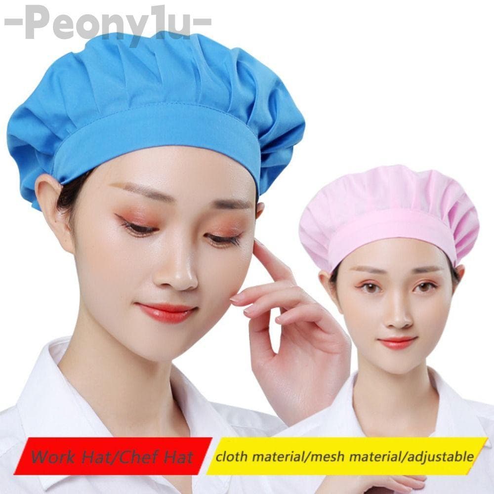 Chapéu De Chef PEONY , Trabalho À Prova De Fumaça E Poeira , Redes De Cabelo , Malha Respirável , Boné Higiênico De Cozi