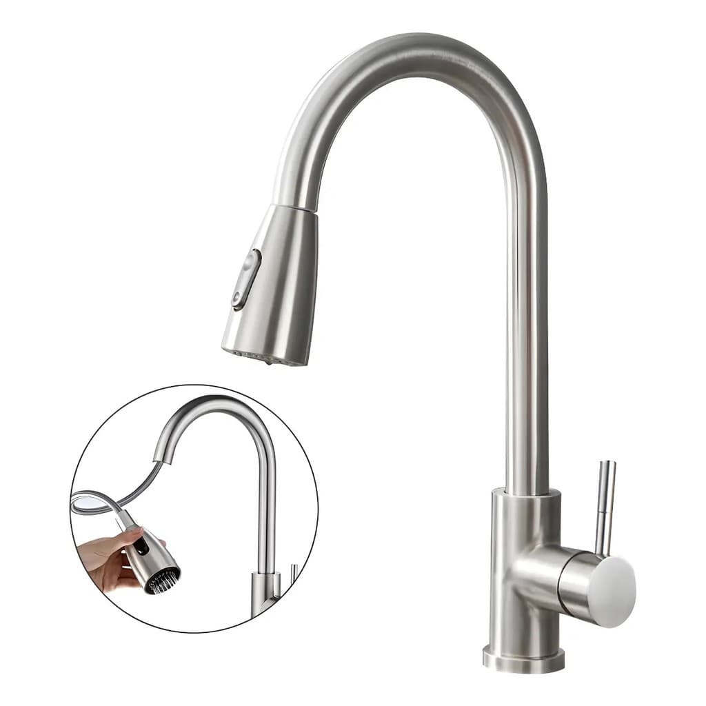 Torneira Cozinha Gourmet Misturador Monocomando Quente Frio