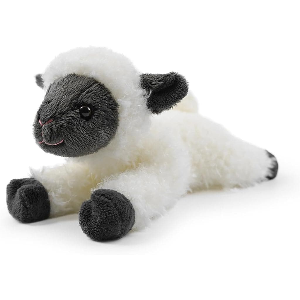Ovelha de Pelúcia para Crianças, Brinquedo de Ovelha Realista de 8 Polegadas em Posição Deitada, Cordeiro de Pelúcia par