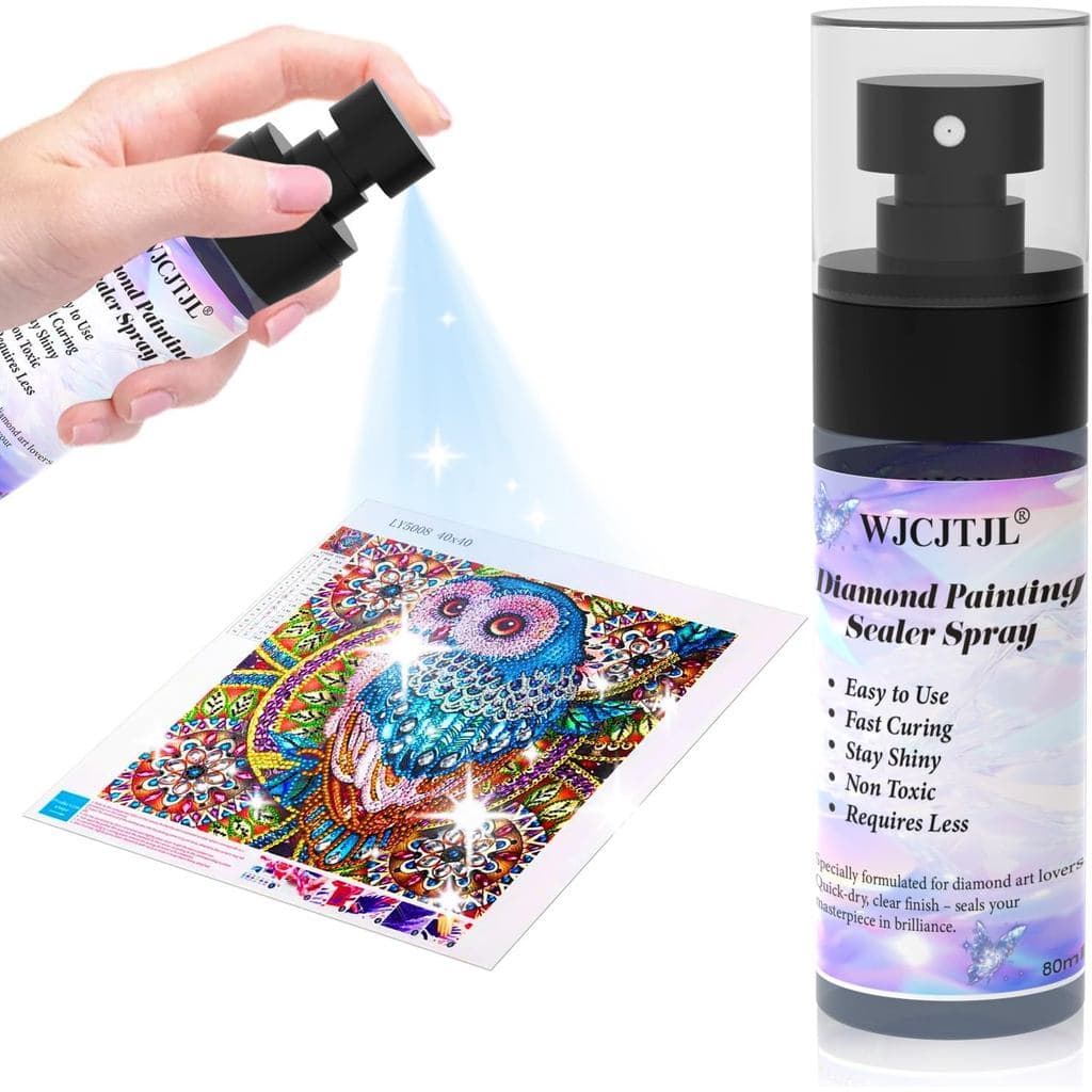 Spray Selante para Pintura de Diamantes Aprimorado - Selante para arte de diamantes de secagem rápida em 30 minutos, man