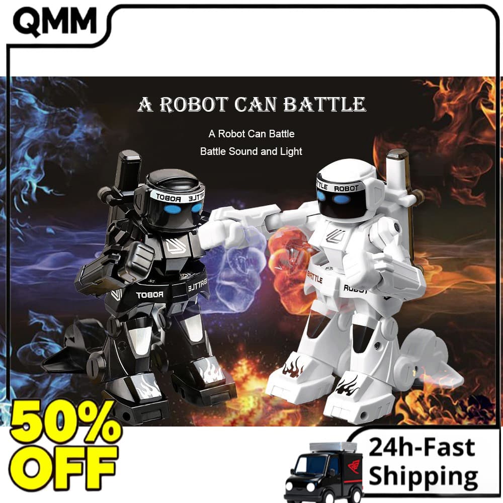 Jogo Familiar De Dois Jogadores RC Fighting Robot Toy 2.4G Controle Remoto Batalha Boxe Robô Brinquedo Interativo