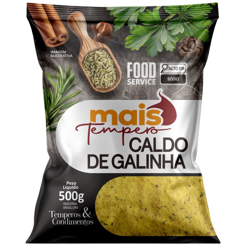 Caldo De Galinha Em Pó 2 Kilos Linha Premium Mais Tempero