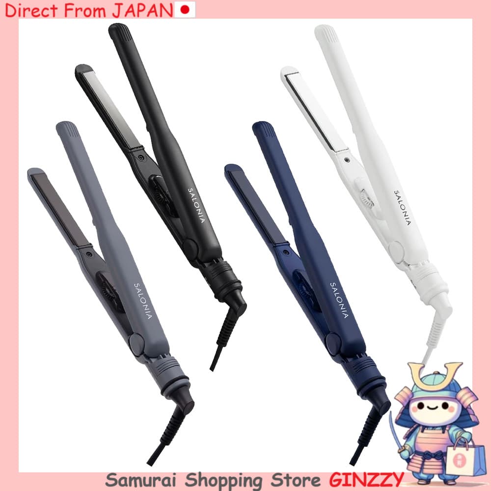 SALONIA Prancha de Cabelo 15mm Compatível no Exterior SL-004SGR Produtos de Cuidado Capilar Japonês