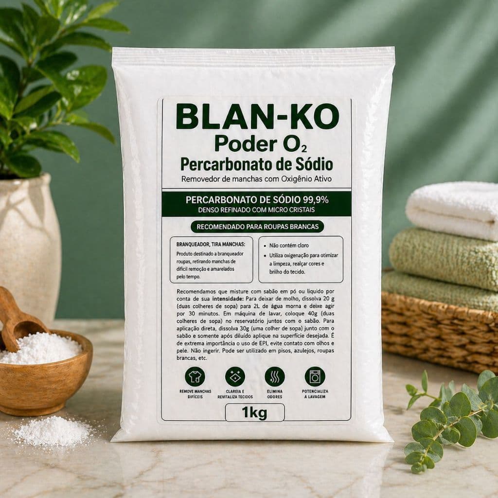 Percarbonato de Sódio BLAN-KO Oxigênio Ativo Limpeza Profunda