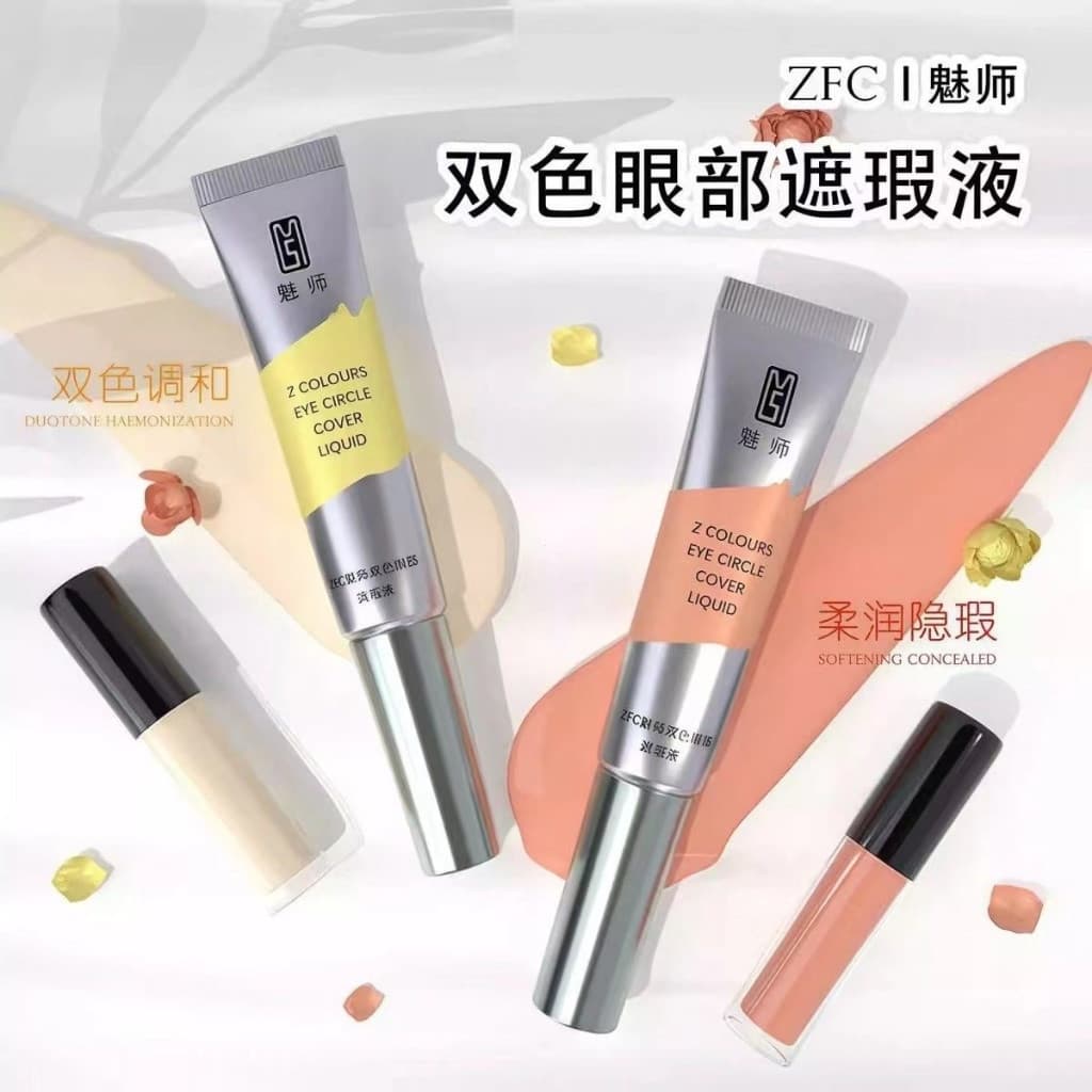 Corretivo ZFC Cobertura Completa Corretor De Cores Laranja Olheiras Marcas De Acne Manchas