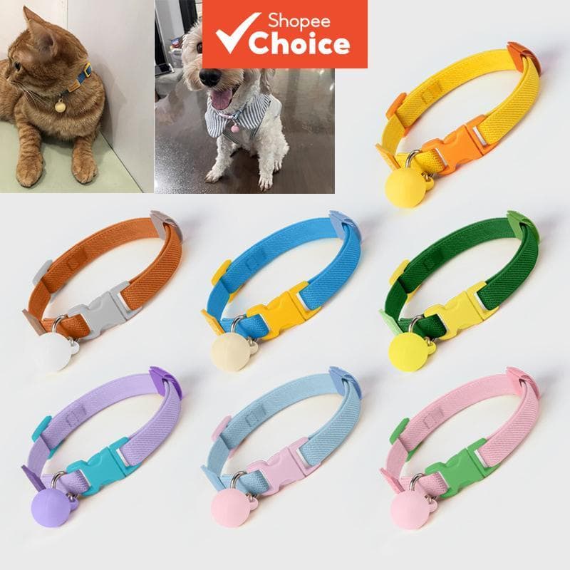 Colar Decorativo Ajustável Elástico Do Animal De Estimação Da Coleira Cão Gato Para Raças Pequenas