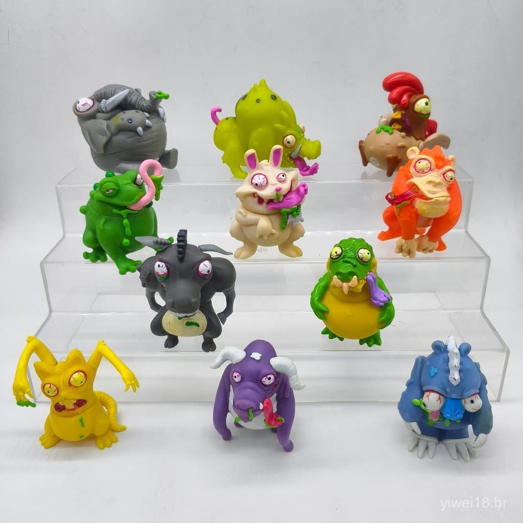 Popular 2025 Boneco Monstro Solto da Série Verme do Lixo, Modelo de Brinquedo Macio de Vinil Oco, Ornamento FKDM