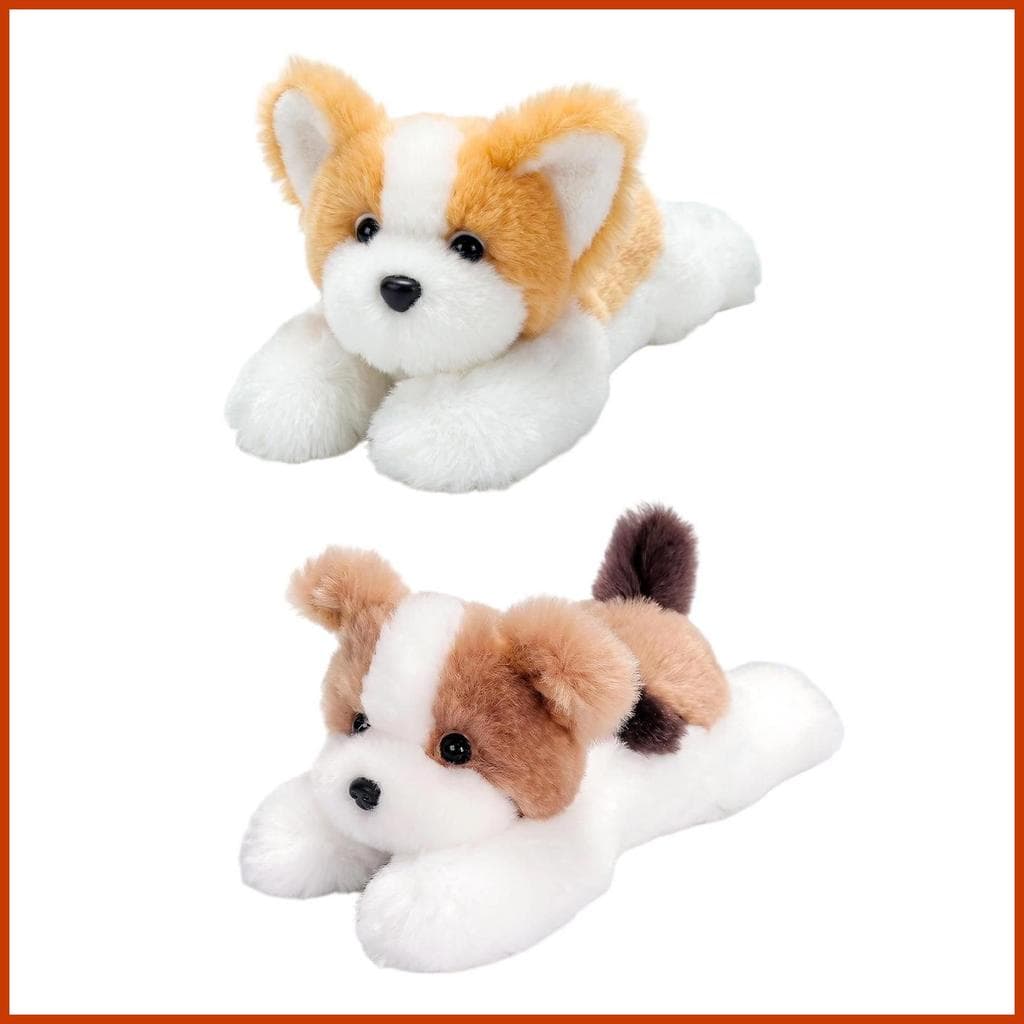 Animais De Pelúcia Para Criança Macio Bonito Realista Deitado Filhote De Cachorro Boneca Cão Crianças Meninos Meninas ha