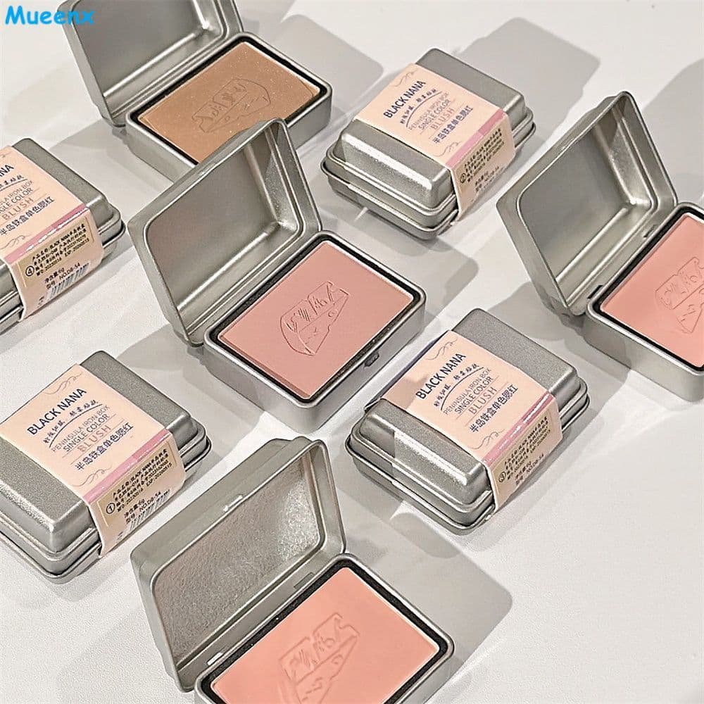 Blush facial em tom natural, monocromático, para estudantes, não fácil de remover, com acabamento matte, ideal