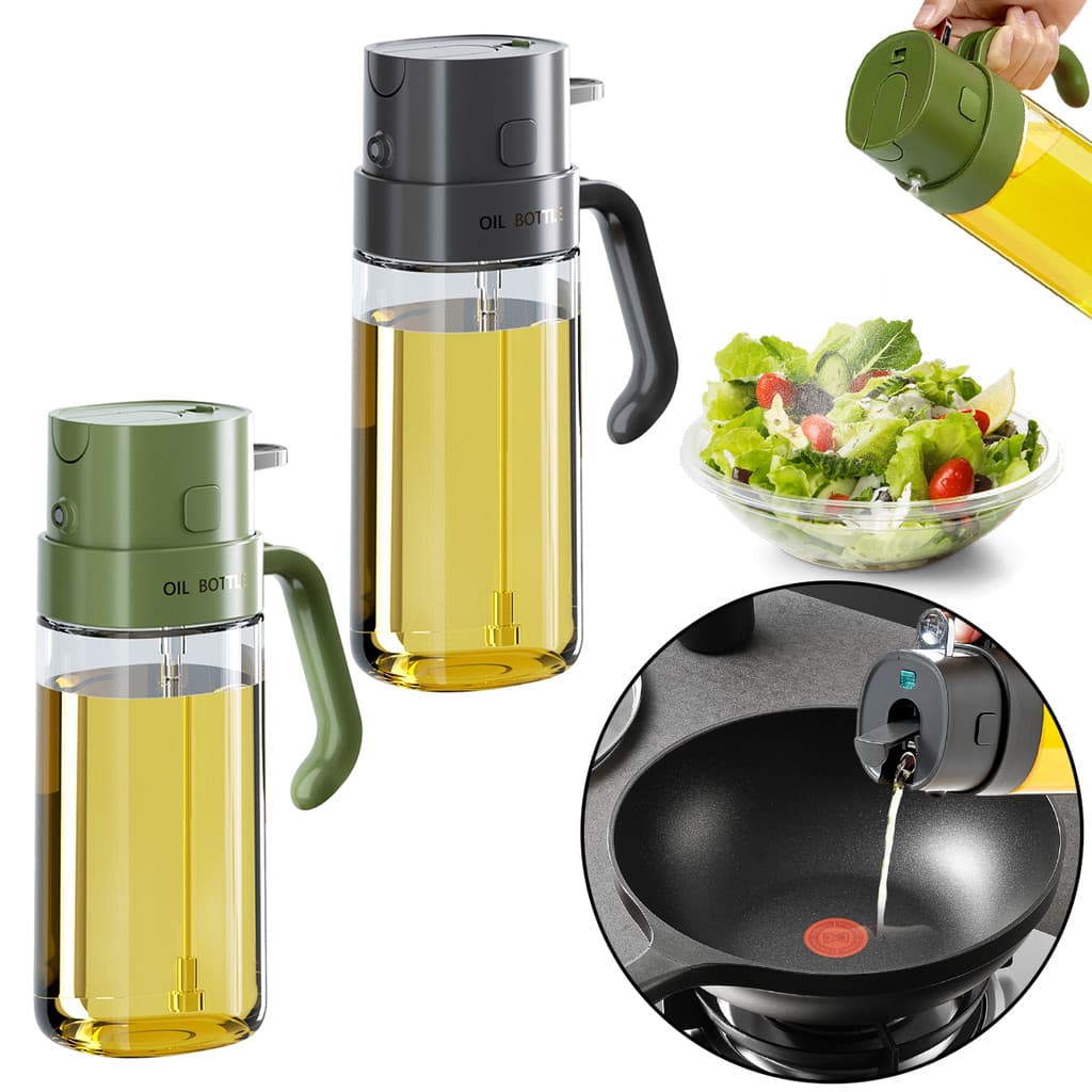 Spray De Óleo Para Cozinhar , Dispensador De Azeite , Pulverizador De Garrafa De Plástico , Vinagre De Qualidade Aliment