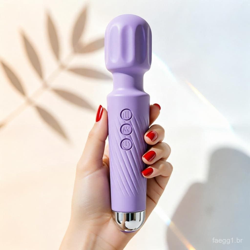 Massageador de Parede, Massageador Pessoal Portátil para Mulheres e Homens, Massageador Corporal Sem Fio à Prova d'Água