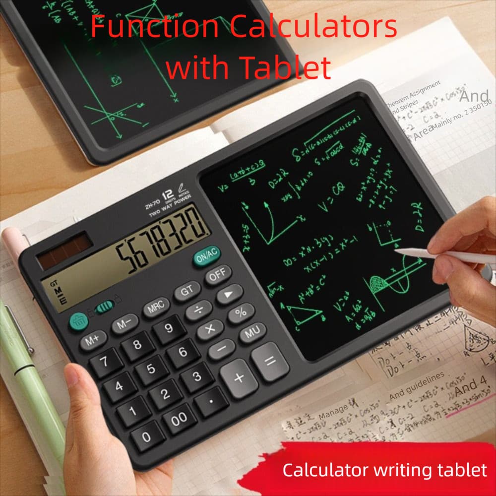 Calculadoras De Função Com Tablet , Calculadora Científica Apagável Portátil , Prática