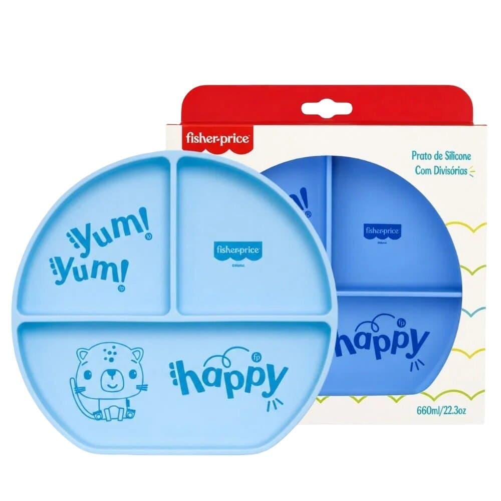 Prato De Silicone Com Ventosa 660ml Play Time Fisher Price