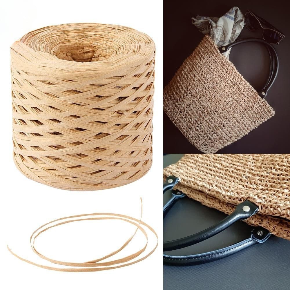 200M/Rolo Fita De Papel De Ráfia DIY Cabo Artesanato Corda Scrapbook Ferramenta Shopbc9944