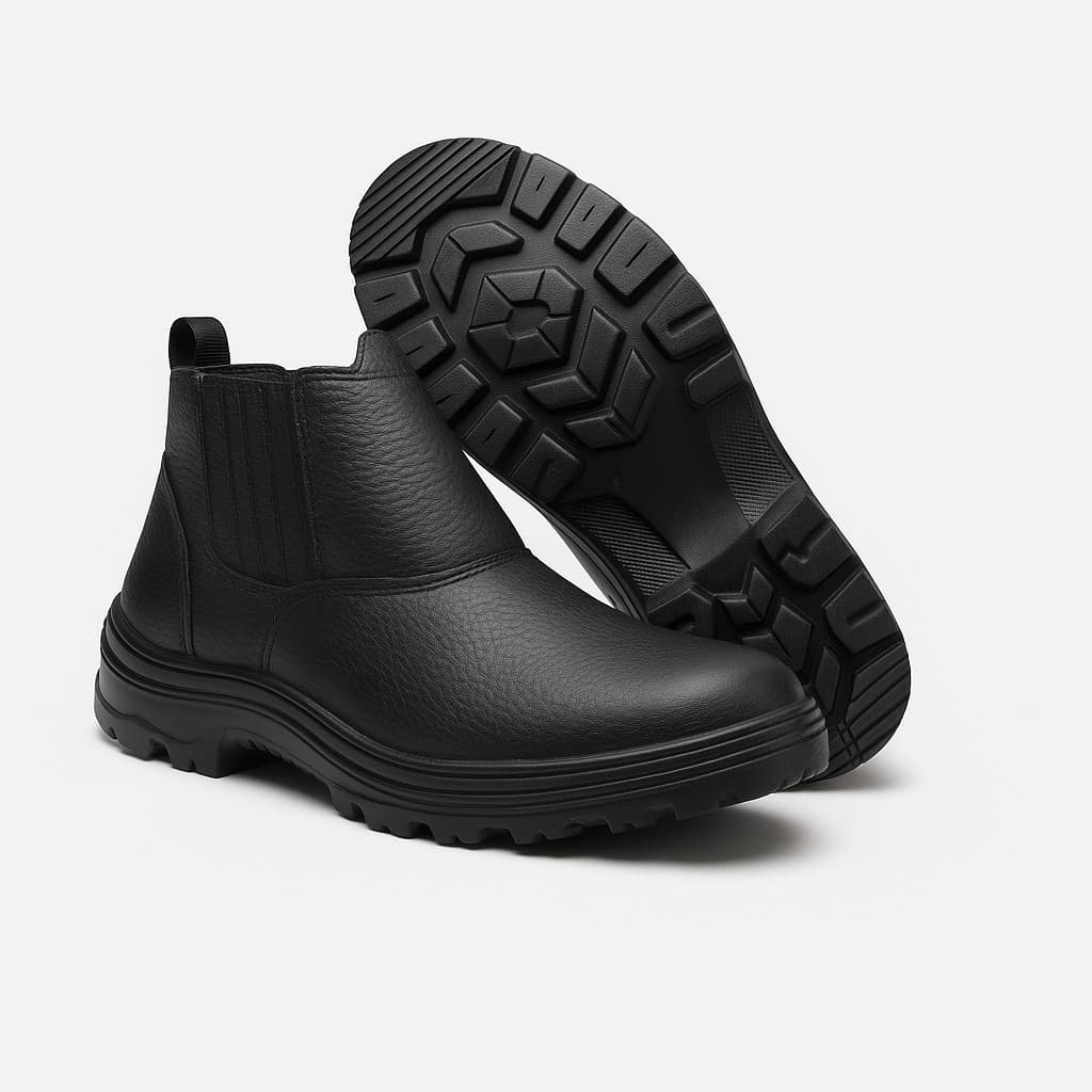 Bota De Segurança Botina Para Trabalhos Pesados com CA bico PVC Marca Propria