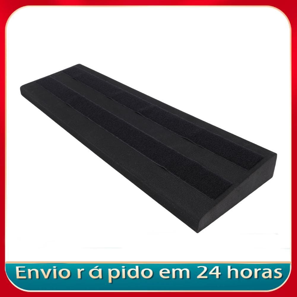 Placa genérica de pedal de efeitos de guitarra, alta densidade, eva, leve, portátil, gerenciamento de cabos,