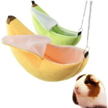 Pets Design Rede para Hamster e Rato em Forma de Banana, Ninho para Gaiola, Casa Aconchegante para Hamster, Rede Pe