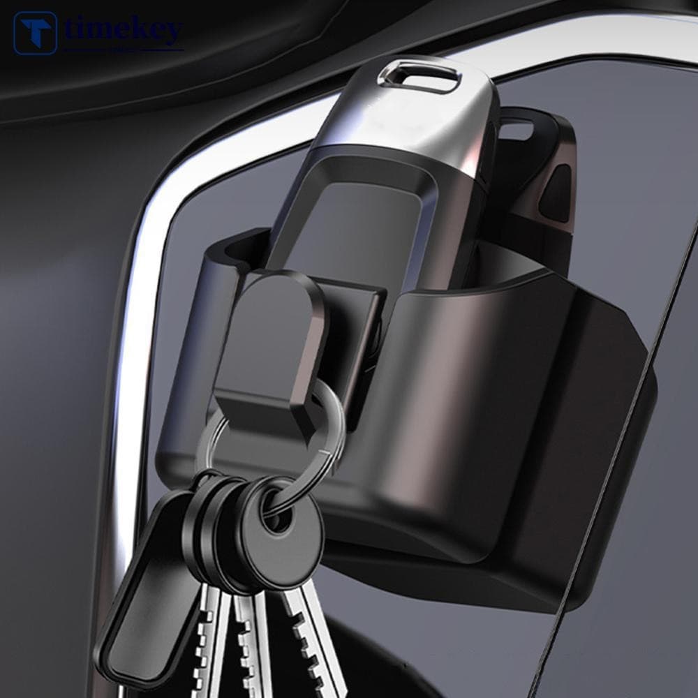 TIMEKEY Organizador Universal para Painel de Carro com Porta-Chaves e Gancho |     Acessório Interno da Unidade de Armaz