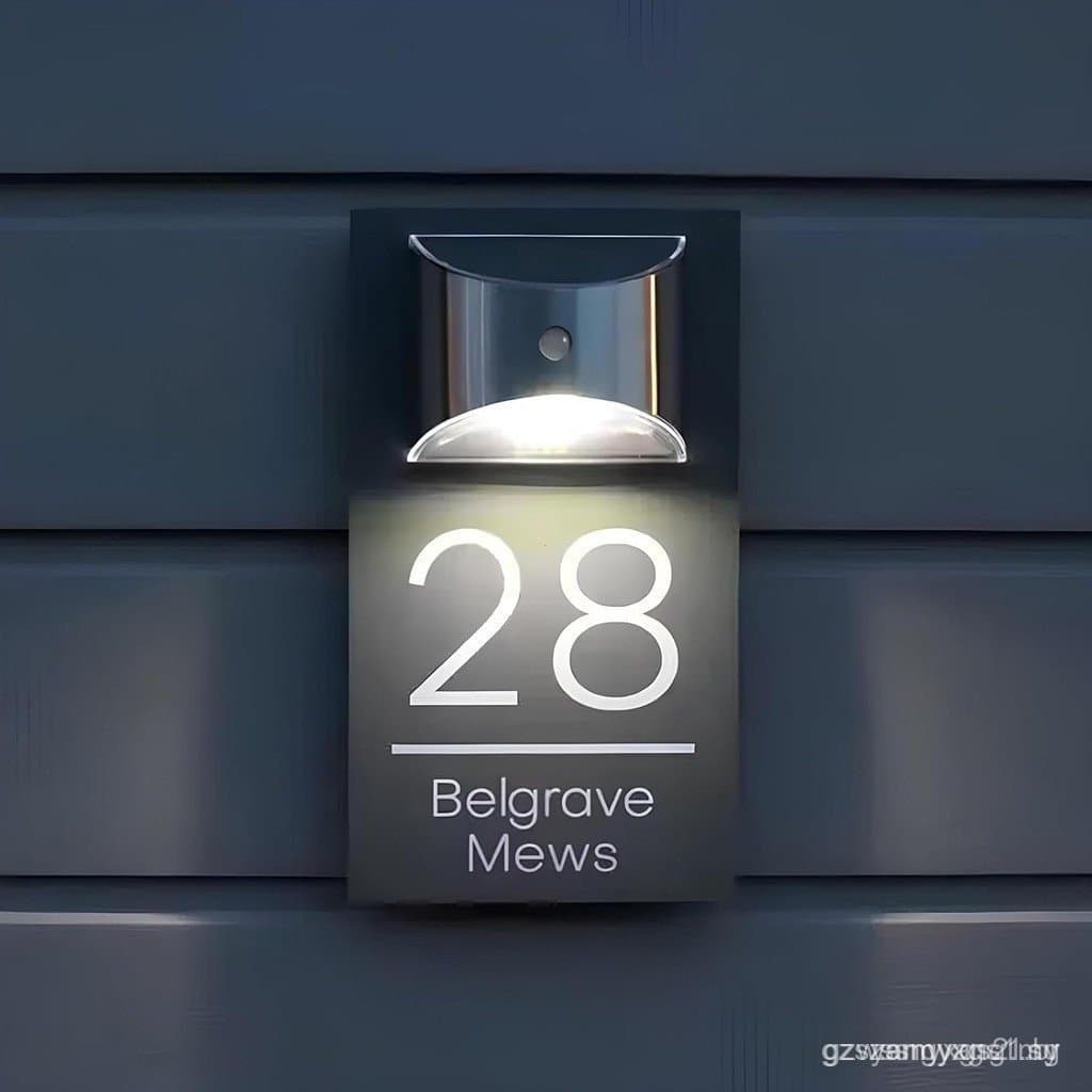 A BeNsil pode personalizar números de casa modernos, números de casa externos movidos a energia solar e números de casa