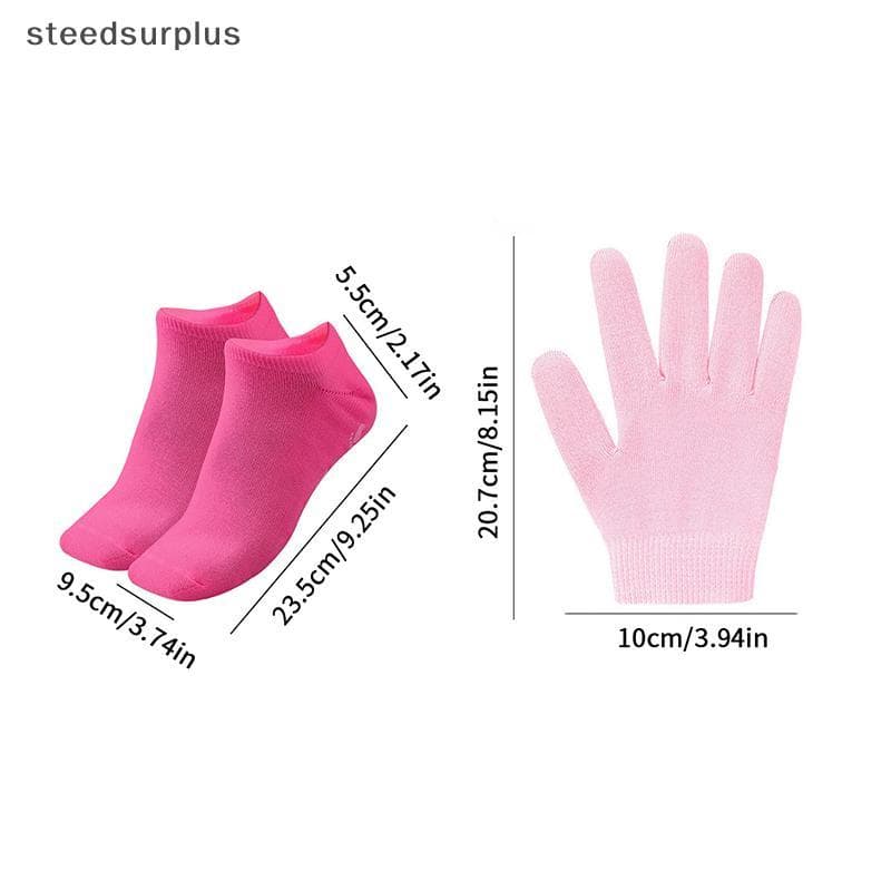 1 Par Multi Colorido Hidratante Meias Luvas Para Pés Secos Rachados Nutritivos Pele Lubrificante Cuidados Com Os Massage