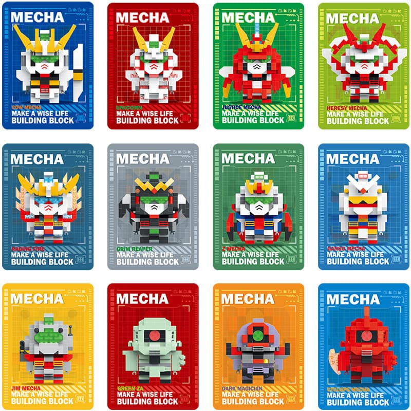 Venda quente⭐Blocos de construção de lutador de rua rei dos lutadores mecha lutador pequenas partículas versão Q mecha m