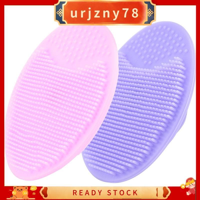 2 Pçs Spa Silicone Beleza Lavagem Almofada Pele Esfrega De Limpeza Rosto Esfoliante Escova Ferramenta