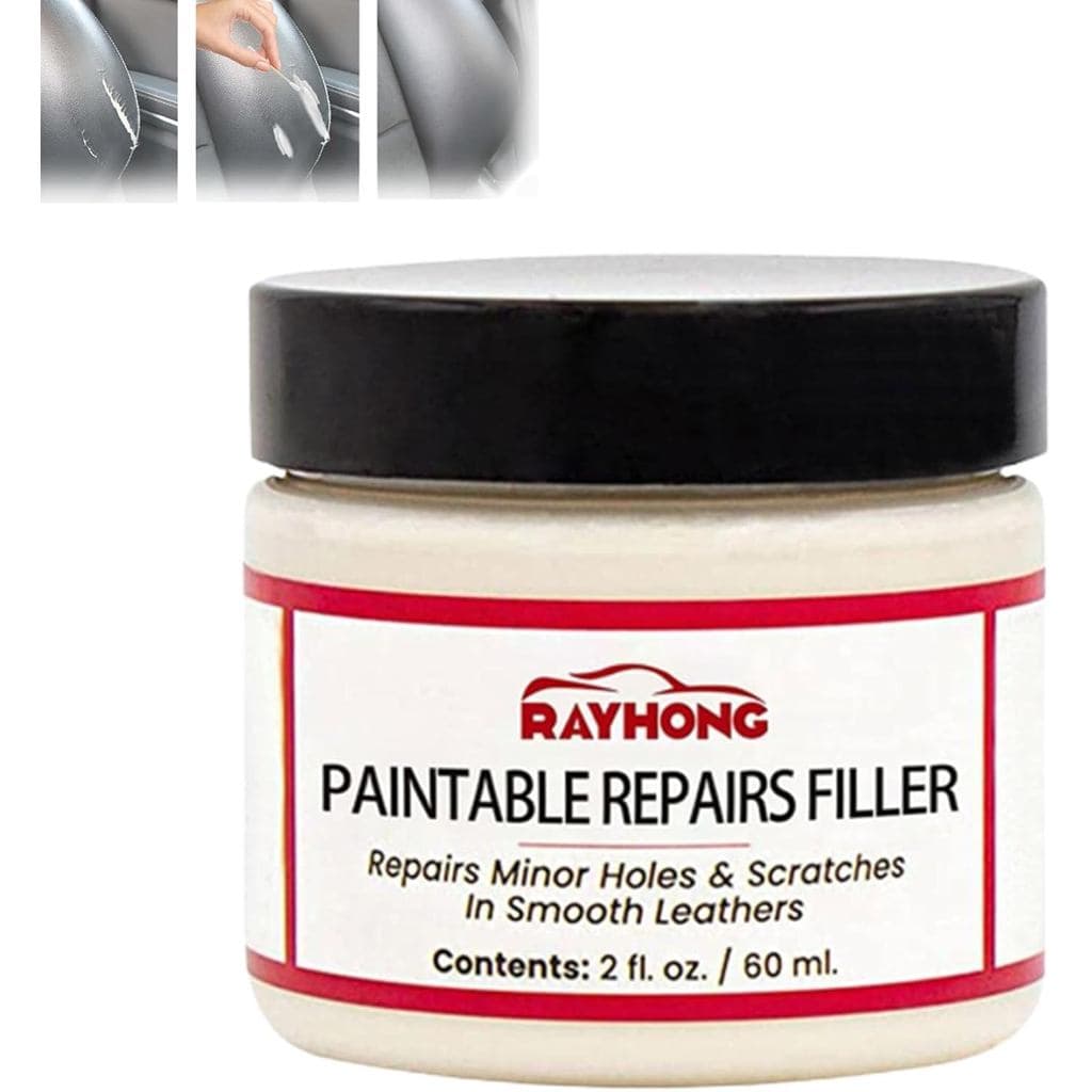 Pasta de Preenchimento para Couro Alkyne, Creme Reparador para Couro de Carro Novo, Condicionador Restaurador de Cor par