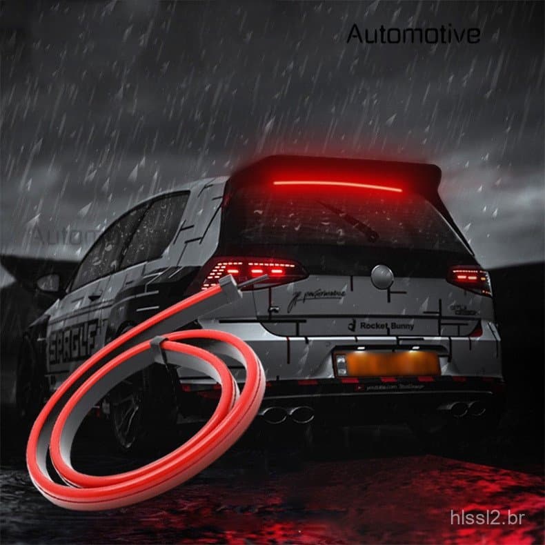 Faixa de Luz de Freio LED para Carro de 100CM, 12V, Barra de Luzes de Freio de Montagem Alta, Luz Traseira de Advertênci