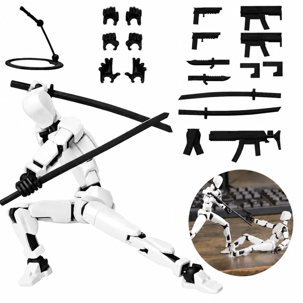 Boneco Dummy 13 Articulado Kit 3D Presente Criativo Crianças Artistas Anatomia Stop Brinquedo