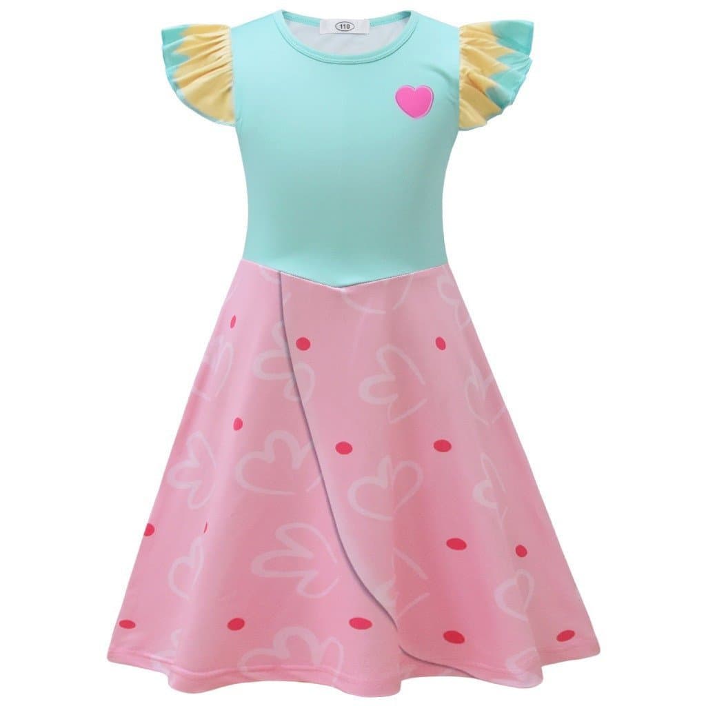 Vestido de Princesa de Verão para Meninas, Fantasia de Halloween para Apresentações em Palco N0BZ