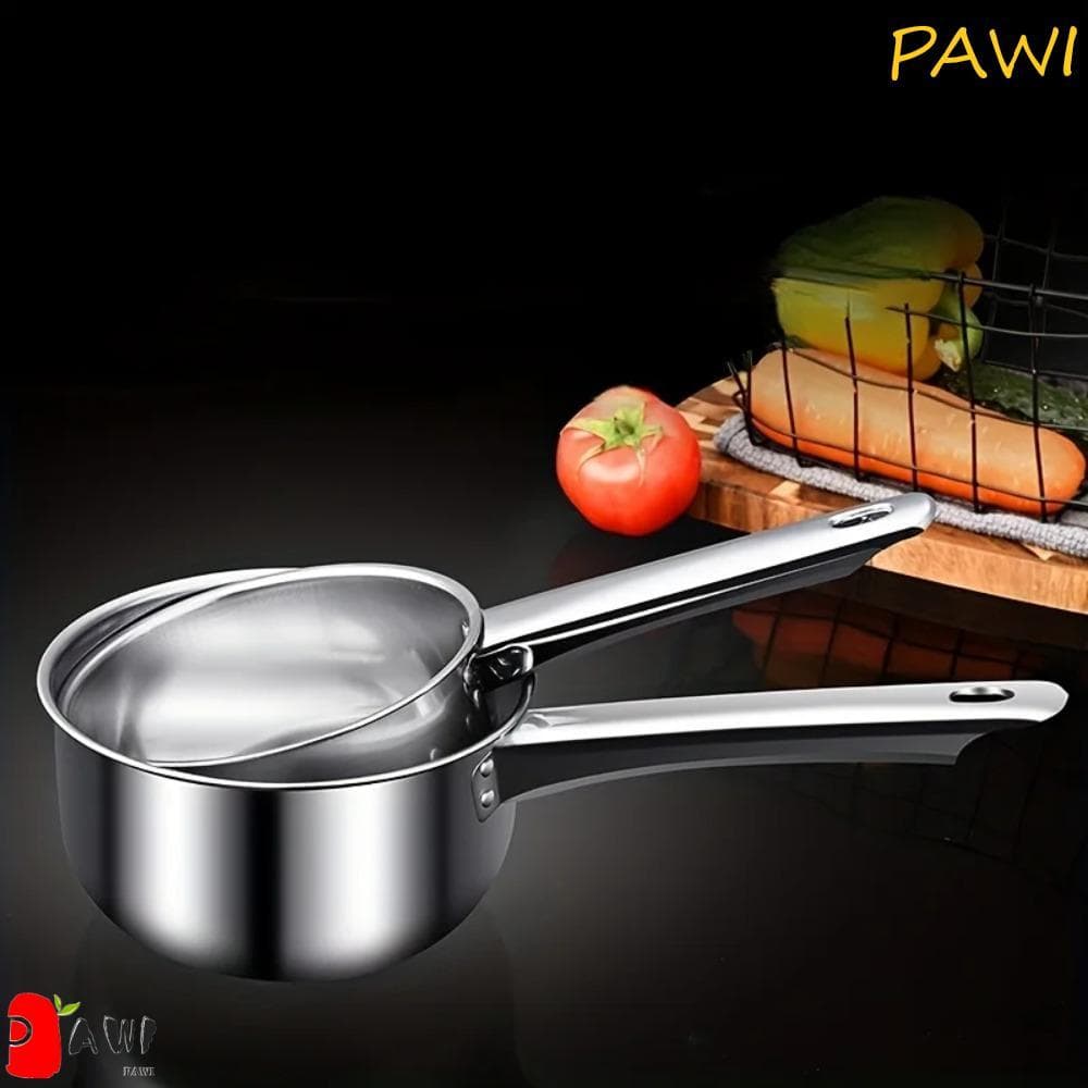 Colher De Água PAWI , Concha De Aço Inoxidável À Prova De Ferrugem Espessa , Panela De Leite Leve Com Alça Longa