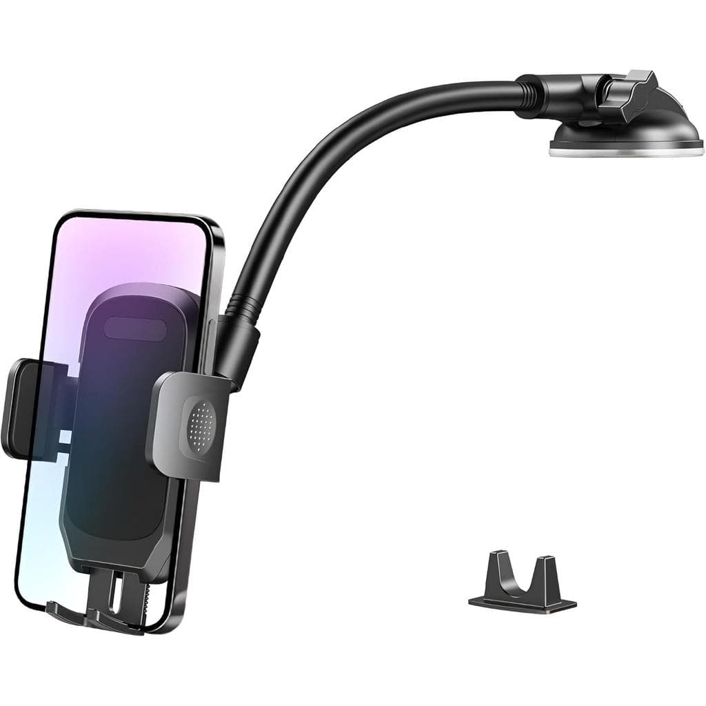 Suporte de Telefone para Carro, Braço Longo 360 °   Suporte de Celular Rotativo para Veículos com Ventosa, Suporte Antiv