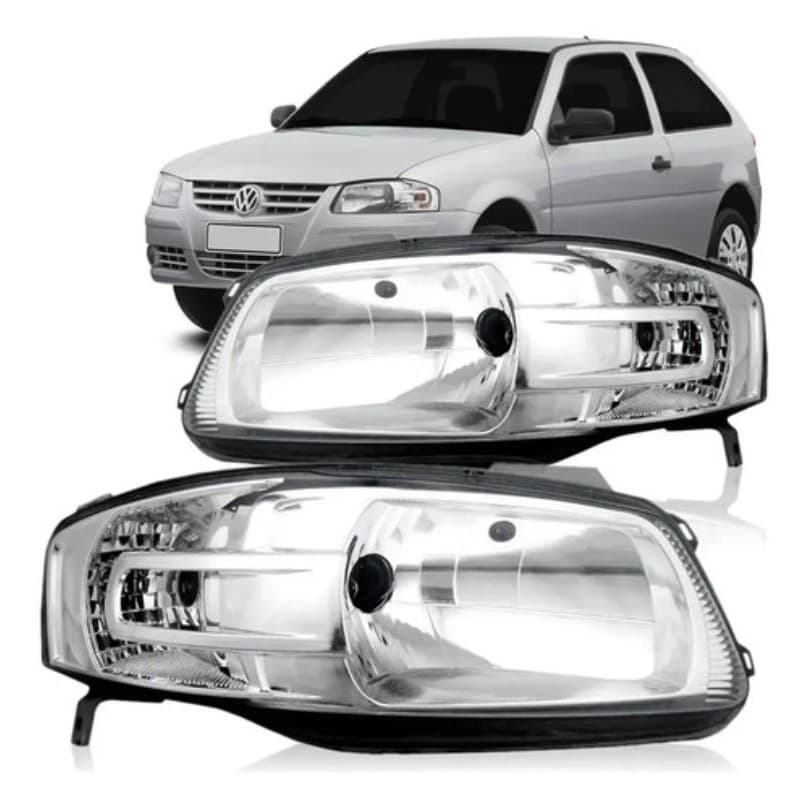 Par Farol Gol Parati Saveiro G4 2005 2006 2007 2008 2009 2010 2011 2012 2013 2014 Cromado