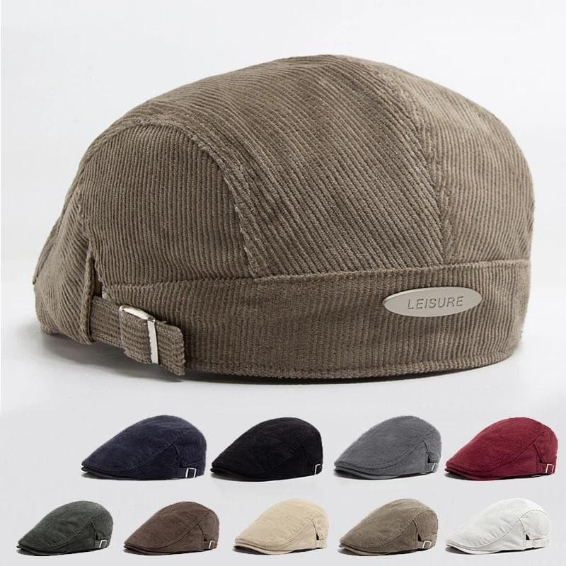 Moda Masculina Boina De Veludo Primavera Outono Grosso Quente Feminino Chapéu Plano Vintage Casual Newsboy Boné Unisex F