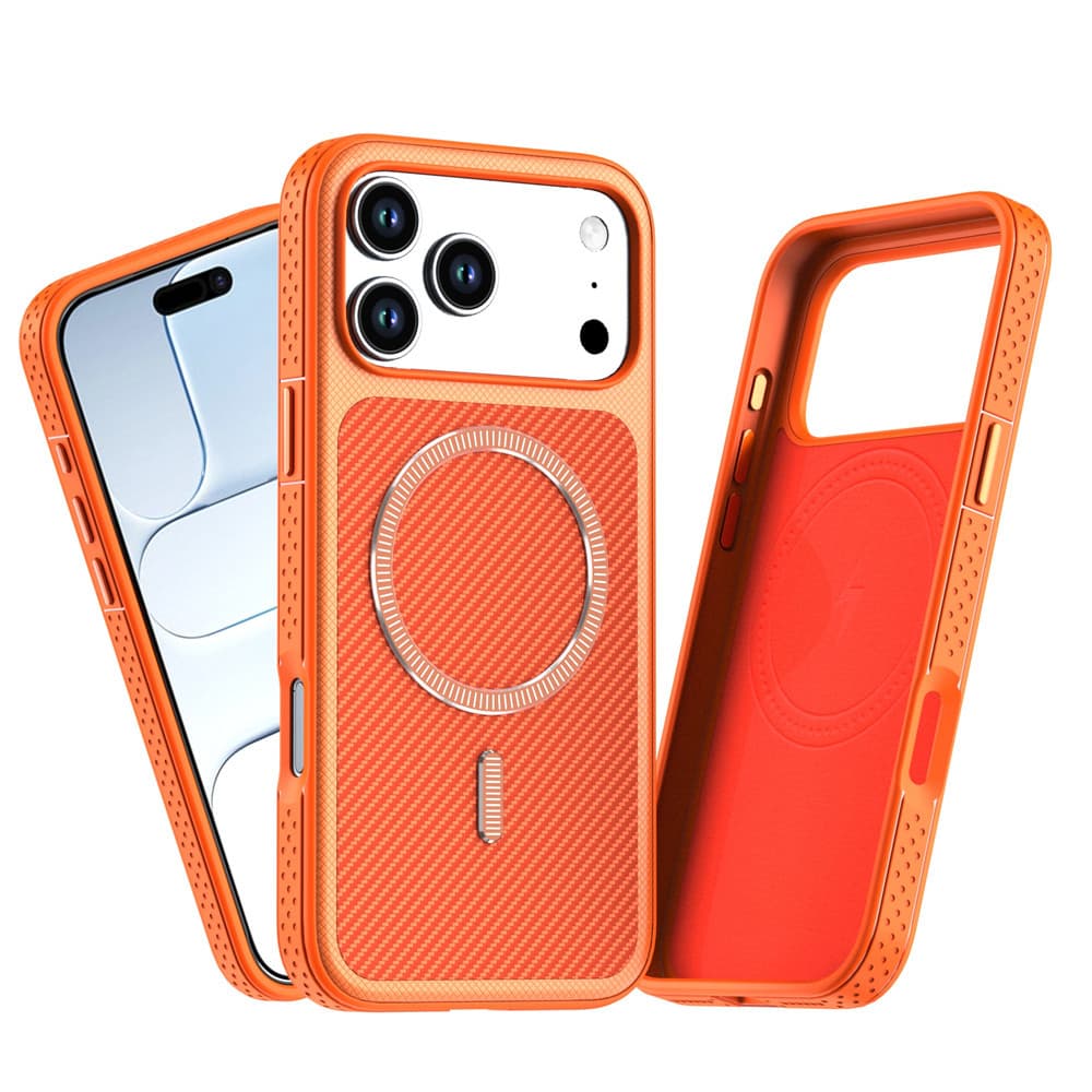 Fosco Para Casos De Telefone iPhone 17 16 15 14 13 Pro Max Ar 17e 16e Grande Janela Magnética Capa De Carregamento Sem F