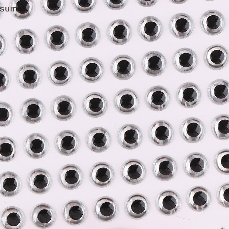 [sum] 100 Peças Isca De Pesca Olhos Holográficos Mosca Amarrando Stier 3D 3/4/5/6MM DIY De Peixe Artificiais BR