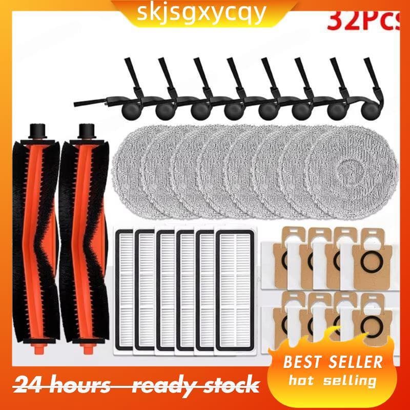 Para H50 PRO/OV42GL Robô Aspirador De Pó Acessórios Escova Lateral Principal Mop Pano Filtro HEPA Saco Peças Reposição