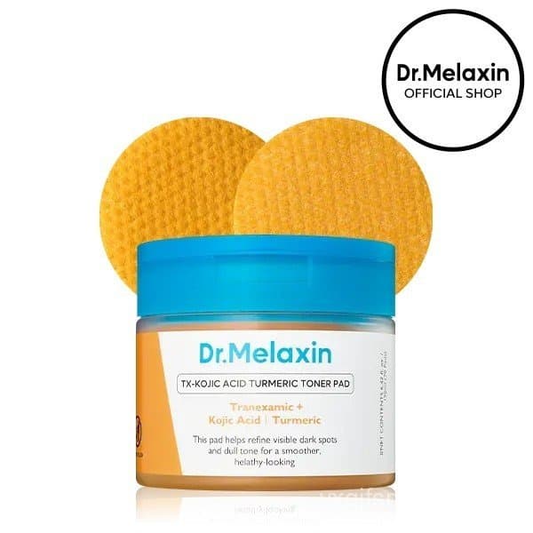 [Dr.MelaxinOfficial] Discos Tonificadores de Ácido Kójico e Cúrcuma, 70 Discos, Cuidado para Manchas Escuras e Pigmentaç
