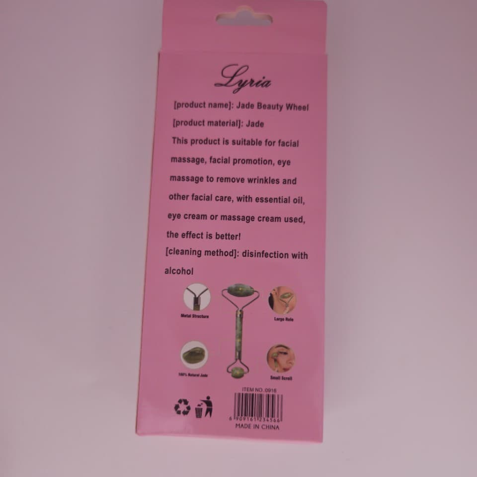 Massageador de rolo mais vendido para raspagem facial, massageador de jade, massageador de rolo de dupla face 2VQ7