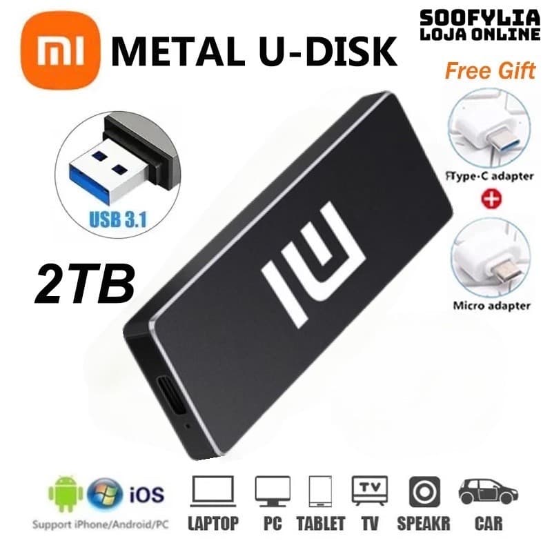 ⭐⭐⭐Disco Rígido Externo HD 16TB 30TB SSD 8TB 4TB USB 3.1 Tipo C Interface De Alta Qualidade 1TB 2TB
