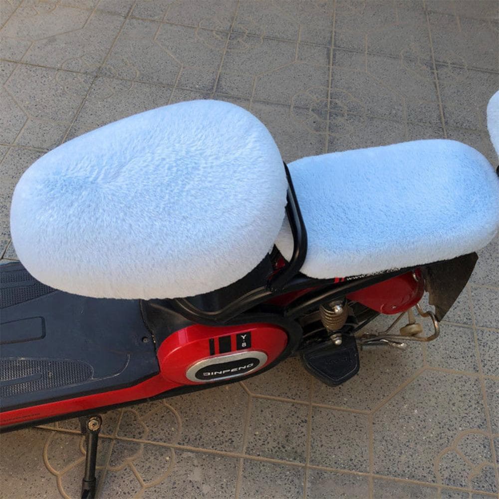 TIK Selim De Bicicleta Elétrica De Pelúcia Macio Capas De Assento Almofada De Ciclismo Confortável Q2Z9