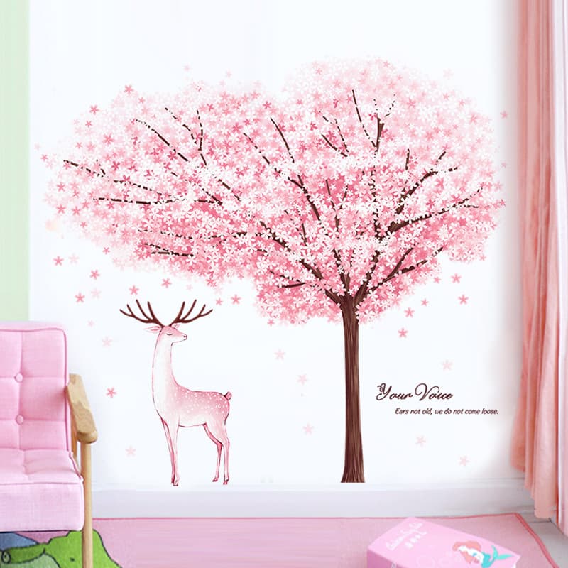 Quarto quente Layout fundo decoração de parede 3d tridimensional adesivos de parede rosa papel de parede auto-adesivo qu