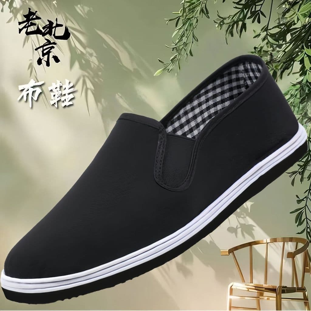 2026 Novo estilo velho pequim sapatos de pano Melaleuca sola velho sapatos de motorista resistente ao desgaste canteiro